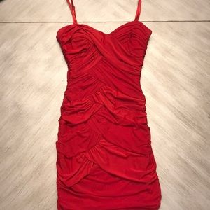 bebe Red Cocktail Dress